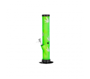 Bong Dreamliner Silicon Hemp Leaf (green/silver)